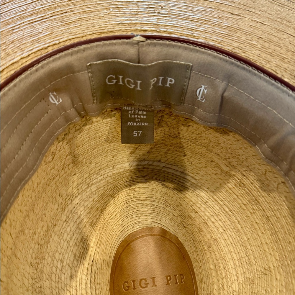GIGI PIP Tan Wide-Brim Hat - Picture 6 of 9